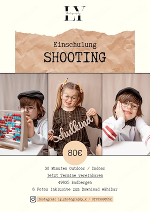 Fotografie Shooting Einschulung Besondere Momente Festhalten