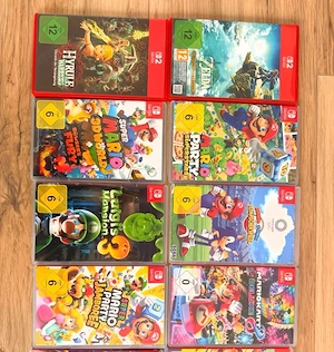 8x nintendo switch 1 & 2 neue spiele sammlung 