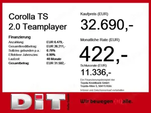 Toyota Corolla TS 2.0 Teamplayer Technik-Paket Sitzhzg Bild 3