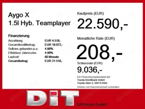 Toyota Aygo X 1.5l Hyb. Teamplayer LED+Siitzh.+Kamera Bild 3