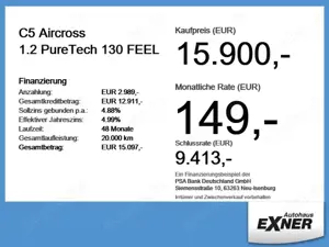 Citroen C5 Aircross 1.2 PureTech 130 FEEL LED+2xKlima+LM Bild 4