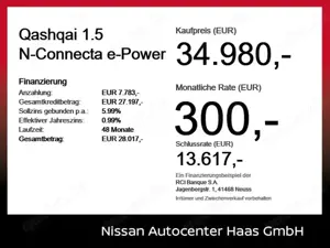 Nissan Qashqai 1.5 N-Connecta e-Power Panorama+LED+Navi Bild 4