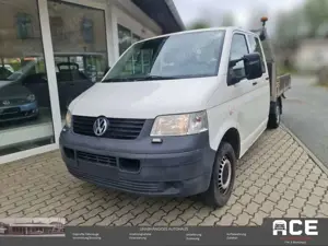 Volkswagen T5 Transporter Pritsche Doppelkabine DoKa Kran EU4 *wenig km*