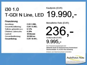Hyundai i30 1.0 T-GDI N Line, LED BigDeal Inspektionspak.