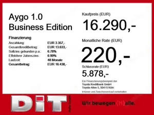Toyota Aygo 1.0 Business Edition Comfort-Paket Bild 3