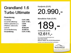 Opel Grandland 1.6 Turbo Ultimate ACC+LED+Navi+SHZ+LM Bild 4