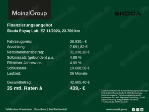 Skoda Enyaq 80x Loft AHK Navi WäPu ACC Kamera Memory Bild 2