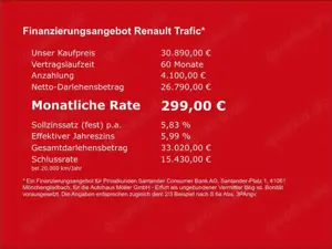Renault Trafic 2.0dCi L2H1 Grand Space Signature Kamera LED Leder Bild 4
