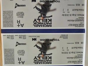 Michael Patrick Kelly   2 Karten  Olympiahalle München 29.04.2026