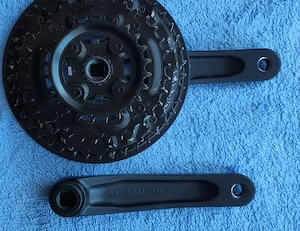 Kettenblatt mit Tretkurbel 3teilig 