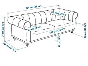 2x IKEA Sofas im klassischen Stil   2- & 3-Sitzer im Set Bild 3