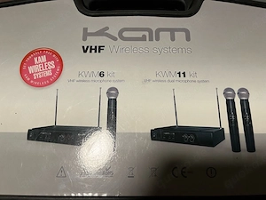 KAM VHF Funkmikrofon Set (Dual + Bodypack) inkl. Headsets   Top Zustand Bild 3
