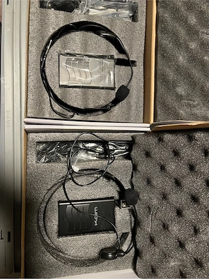 KAM VHF Funkmikrofon Set (Dual + Bodypack) inkl. Headsets   Top Zustand Bild 5