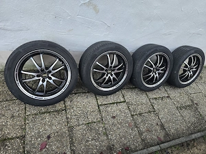4 x Alufelgen DOTZ 5x114.3 mit SOMMERReifen 245 45 R18 im gutem Zustand. 