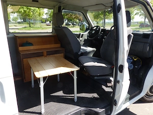 VW T4 2,5 TDI Transporter, AHK, 5-Sitzer, Eigenausbau, Fahrradträger, Dachträger, TÜV 04 28 EZ: 2001 Bild 10
