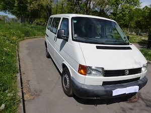 VW T4 2,5 TDI Transporter, AHK, 5-Sitzer, Eigenausbau, Fahrradträger, Dachträger, TÜV 04 28 EZ: 2001