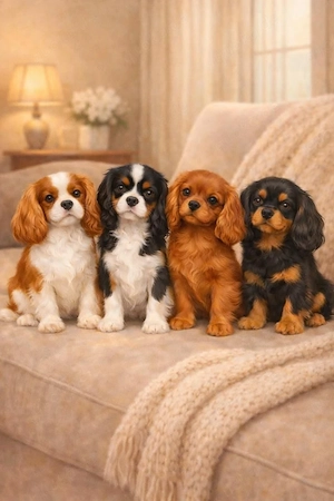 Wunderschöne, mit Liebe aufgezogene Cavalier King Charles Welpen suchen ein liebevolles Zuhause   