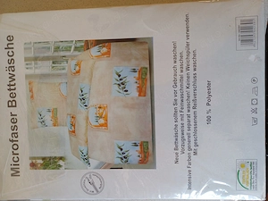 Bettwäsche 135x200, 80x80 neu