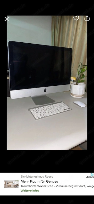 Apple IMac 500 GB aus 2009 21,5 Zoll inklusive Zubehör