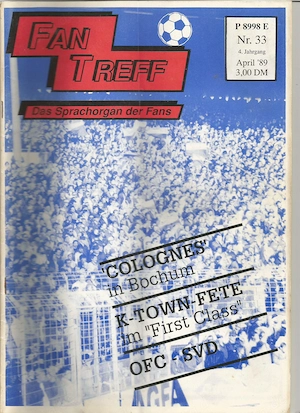 Fan Treff - Das Sprachorgan der Fans - Nr. 33 vom April 1989
