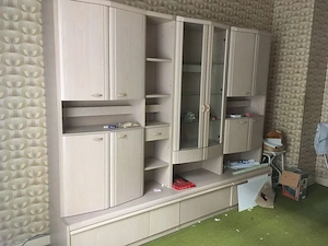 Wohnzimmerschrank 2,80 m -  Eiche gekälkt
