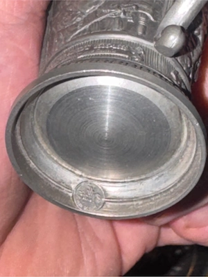 Großes Reinzinn Set 3kg   Zinnteller & Zinnbecher   Sammler