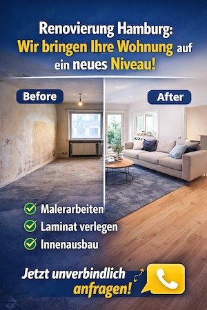 Malerarbeiten in Hamburg   schnell, sauber & zuverlässig