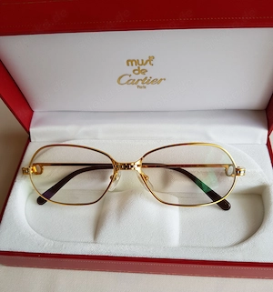 Damenbrille Cartier Panthere Gelbgold Weisgold sehr gut erhalten