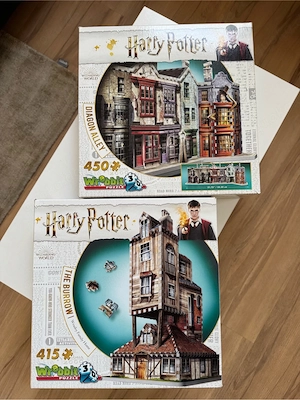 Harry Potter 3D Puzzles - 2 Stück (1x neu)