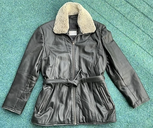 Vintage-Lederjacke aus echtem Lammleder