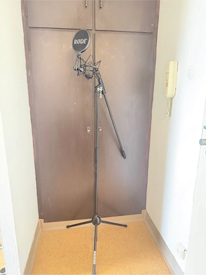 Mikrofon-Set mit Ständer & R DE Popschutz