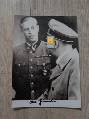 Otto Günsche Repro Autogramm