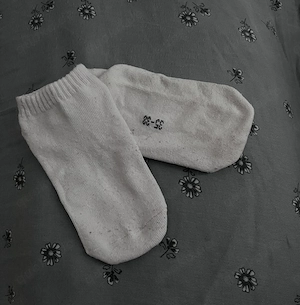 Verkaufe ein paar duftende, getragene Sneakersocken 