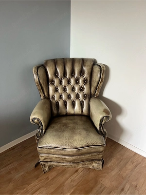 Chesterfield Vintage Ledersessel