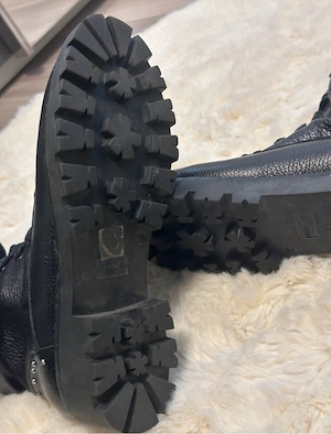 Marc Cain Stieffeletten Leder Schwarz Hochwertig Gr 39 Top Bild 3