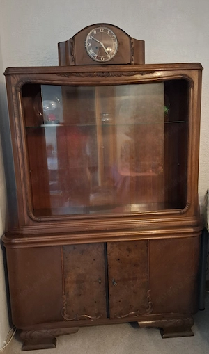 Vitrine aus Eiche von ca 1930