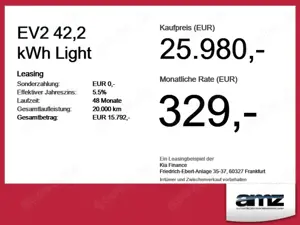 Kia EV2 42,2 kWh Light *Klimaautomatik*Rückfahrkamera Bild 3