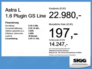 Opel Astra L 1.6 Plugin GS Line **VOLLAUSSTATTUNG** Bild 4