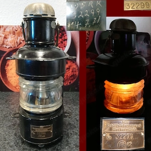 Öl Lampe Schiffslaterne VEB Schiffslaternenwerk Ueckermünde Top Zustand