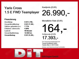 Toyota Yaris Cross 1.5 E FWD Teamplayer ACC+LED+Navi+LM Bild 4