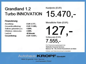 Opel Grandland 1.2 Turbo INNOVATION LED+Navi+SHZ+Kam. Bild 4