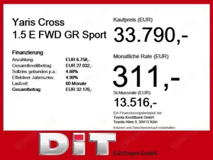 Toyota Yaris Cross 1.5 E FWD GR Sport ACC+LED+Navi+SHZ Bild 4