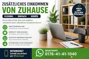 Zusätzlicher Verdienst von Zuhause   flexible Online-Tätigkeit