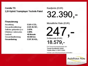 Toyota Corolla TS 2,0l Hybrid Teamplayer Technik-Paket Bild 4