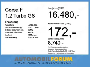 Opel Corsa F 1.2 Turbo GS AUT DynLicht Facelift LED