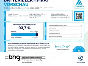 Volkswagen T7 Multivan Life 1,4 TSI eHybrid DSG