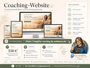 Coaching-Website zu verkaufen   funktionierende Basis