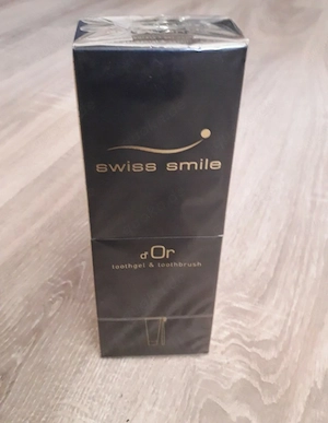 Swiss smile d'or Goldene Zahngel + Zahnbürste, OVP 