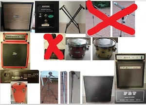 Lautsprecher Box Verstärker Topteile Half Stacks TomTom Kessel Stative Ständer für Schlagzeug