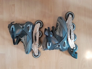 Salomon Damen Inliner Gr 41 inkl kompletten Protektoren Set